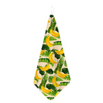 Aloha Banana Pattern Print Hand Towel