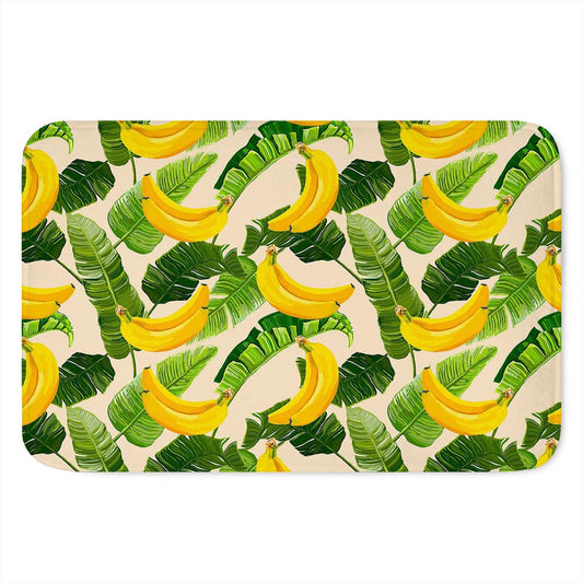 Aloha Banana Pattern Print Indoor Door Mat