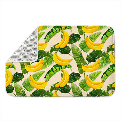 Aloha Banana Pattern Print Indoor Door Mat
