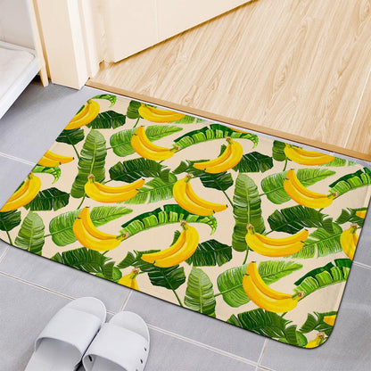 Aloha Banana Pattern Print Indoor Door Mat