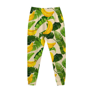 Aloha Banana Pattern Print Jogger Pants