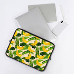 Aloha Banana Pattern Print Laptop Sleeve