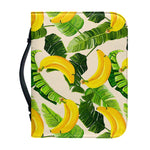 Aloha Banana Pattern Print Leather Bible Cover