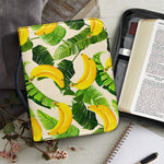 Aloha Banana Pattern Print Leather Bible Cover