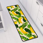 Aloha Banana Pattern Print Long Kitchen Mat