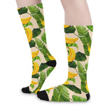 Aloha Banana Pattern Print Long Socks