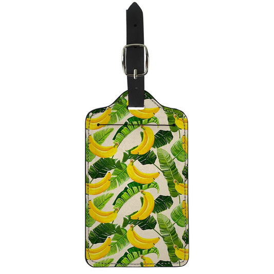 Aloha Banana Pattern Print Luggage Tag