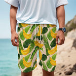 Aloha Banana Pattern Print Men's Cargo Shorts