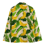 Aloha Banana Pattern Print Men's Cotton Blazer