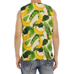 Aloha Banana Pattern Print Men's Fitness Tank Top
