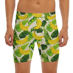 Aloha Banana Pattern Print Men's Long Boxer Briefs