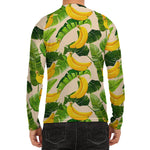 Aloha Banana Pattern Print Men's Long Sleeve Rash Guard