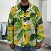 Aloha Banana Pattern Print Men's Shirt Jacket