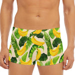 Aloha Banana Pattern Print Men's Short Boxer Briefs