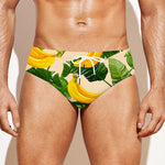 Aloha Banana Pattern Print Men's Swim Briefs