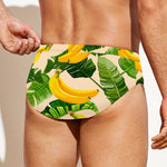 Aloha Banana Pattern Print Men's Swim Briefs