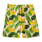 Aloha Banana Pattern Print Men's Swim Trunks