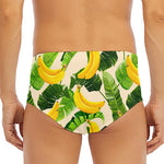 Aloha Banana Pattern Print Men's Triangle Swim Briefs