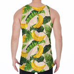 Aloha Banana Pattern Print Men's Velvet Tank Top