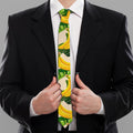 Aloha Banana Pattern Print Necktie