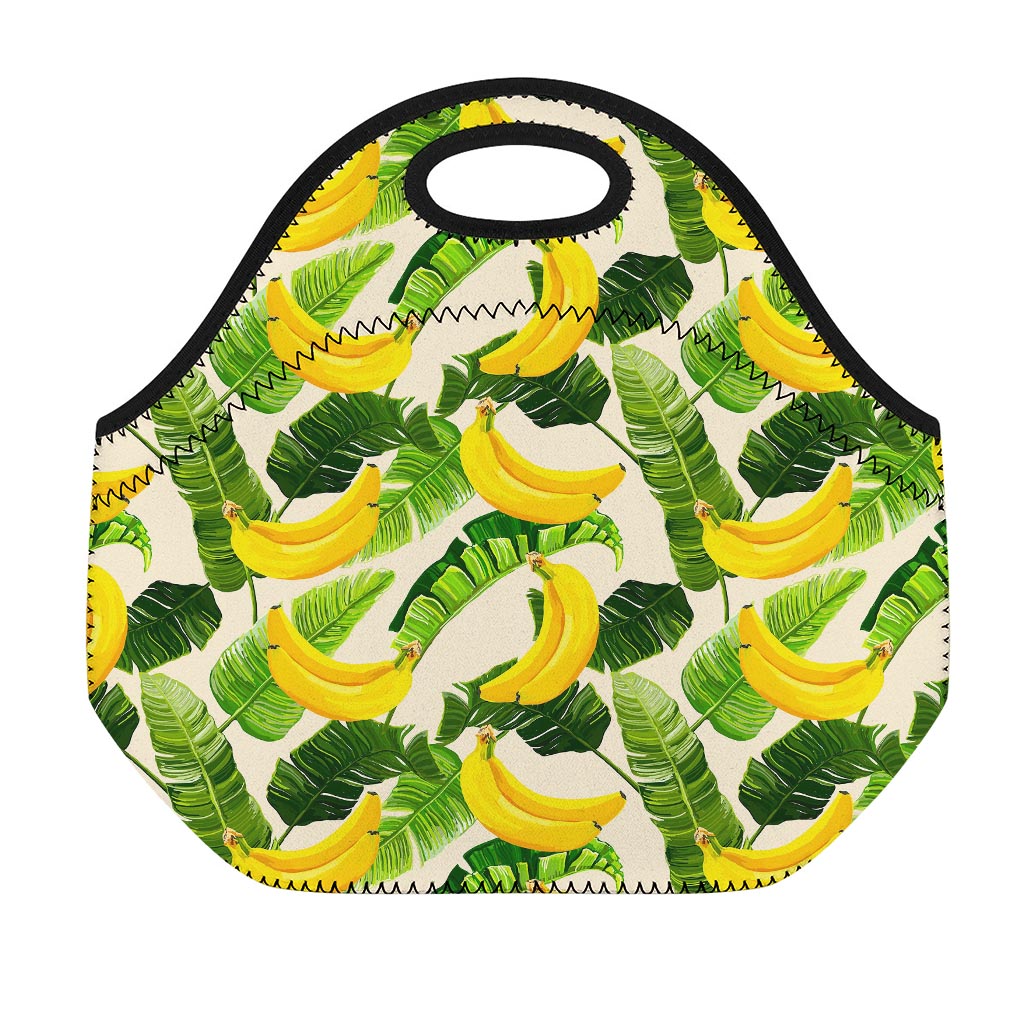 Aloha Banana Pattern Print Neoprene Lunch Bag