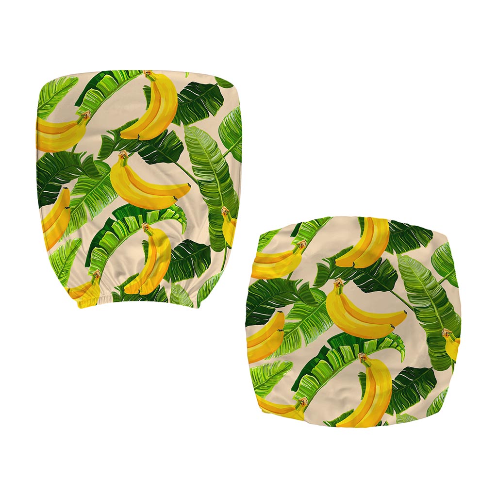 Aloha Banana Pattern Print Office Chair Cover