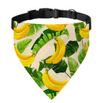 Aloha Banana Pattern Print Over The Collar Dog Bandana