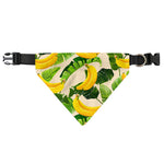 Aloha Banana Pattern Print Over The Collar Dog Bandana