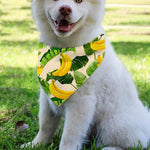Aloha Banana Pattern Print Over The Collar Dog Bandana