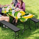Aloha Banana Pattern Print Picnic Table Cover
