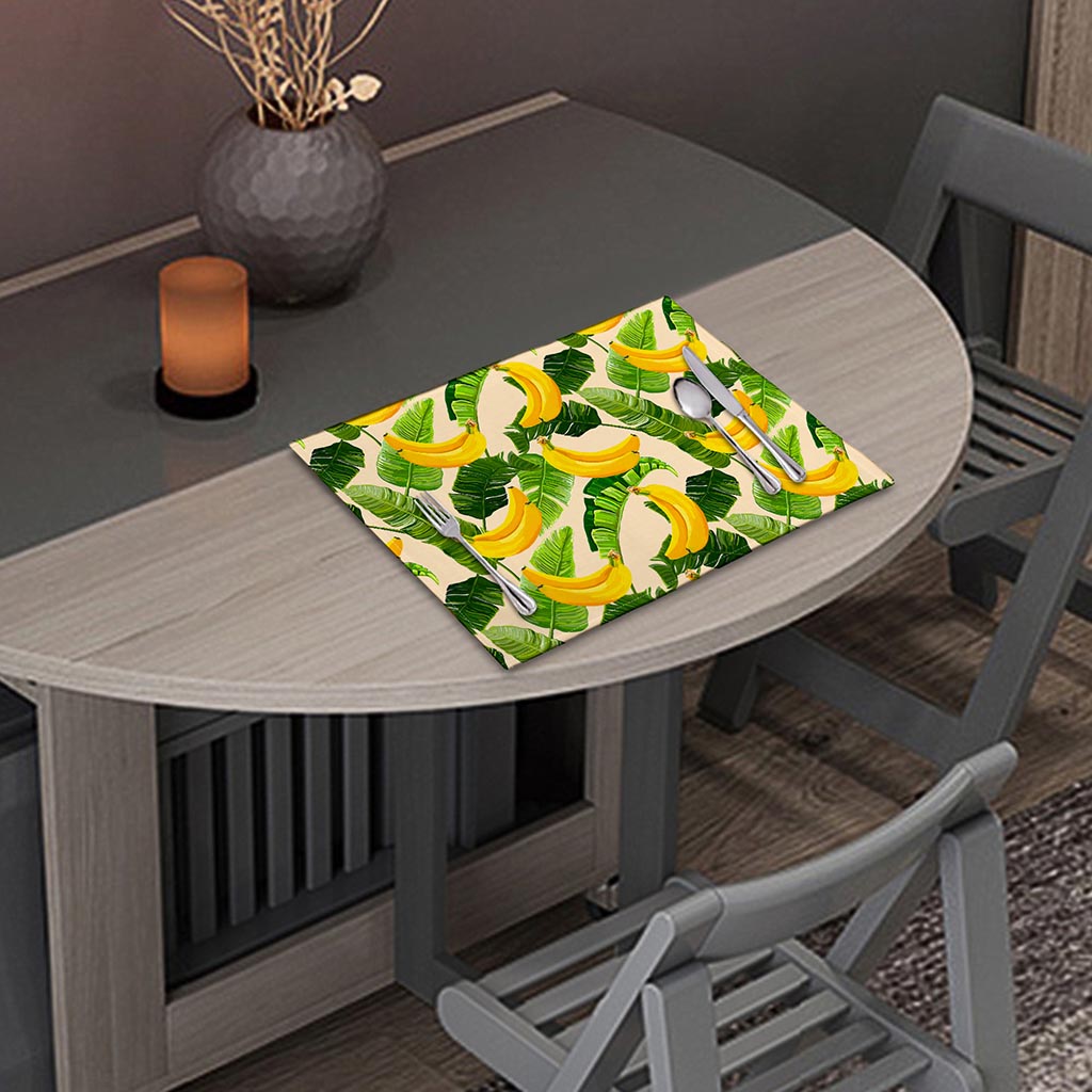 Aloha Banana Pattern Print Placemat