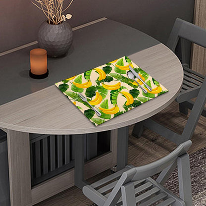 Aloha Banana Pattern Print Placemat