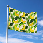 Aloha Banana Pattern Print Polyester Flag