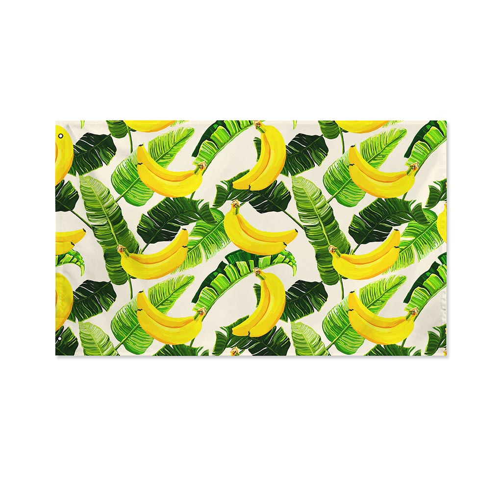 Aloha Banana Pattern Print Polyester Flag