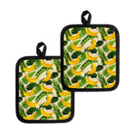 Aloha Banana Pattern Print Pot Holders