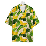 Aloha Banana Pattern Print Rayon Hawaiian Shirt
