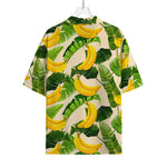 Aloha Banana Pattern Print Rayon Hawaiian Shirt