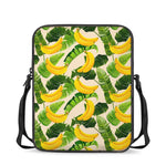 Aloha Banana Pattern Print Rectangular Crossbody Bag