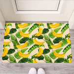 Aloha Banana Pattern Print Rubber Doormat