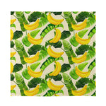 Aloha Banana Pattern Print Silk Bandana