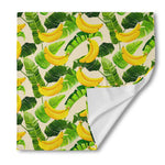 Aloha Banana Pattern Print Silk Bandana