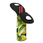 Aloha Banana Pattern Print Single Neoprene Wine Tote