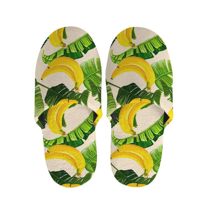Aloha Banana Pattern Print Slippers
