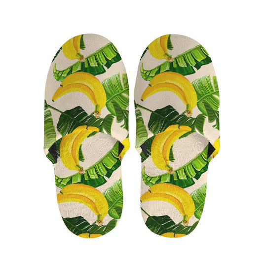 Aloha Banana Pattern Print Slippers