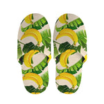 Aloha Banana Pattern Print Slippers