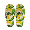 Aloha Banana Pattern Print Slippers