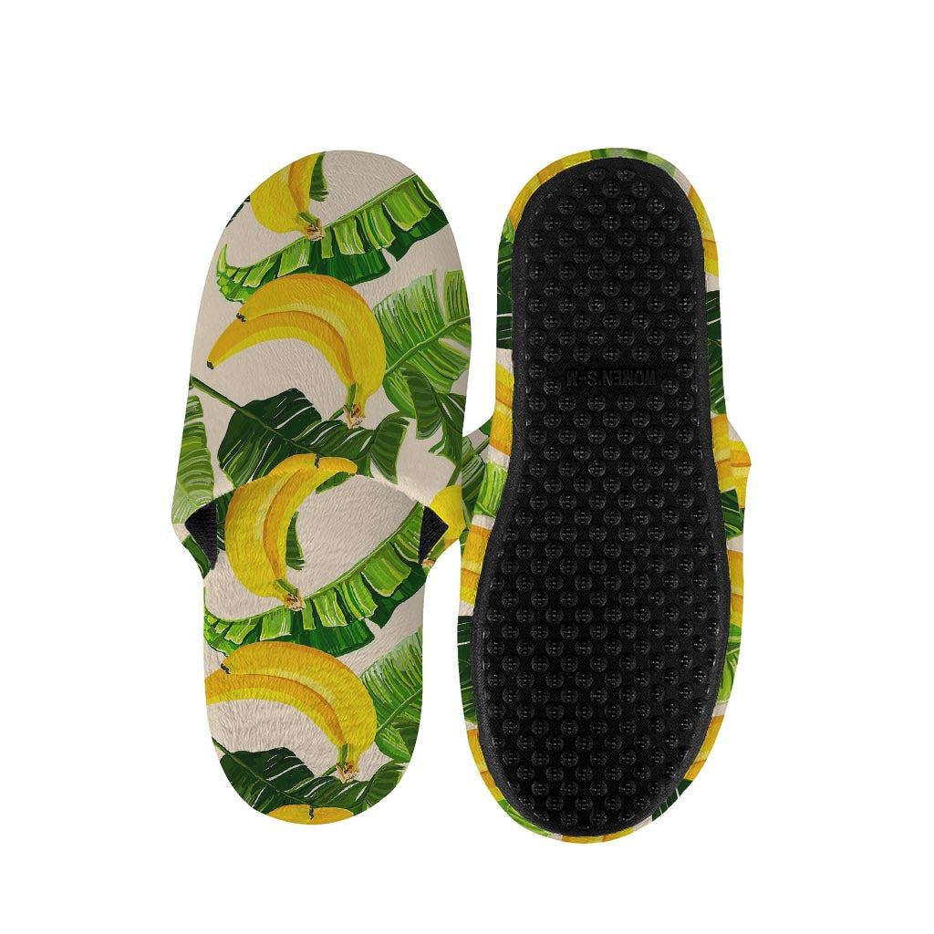 Aloha Banana Pattern Print Slippers