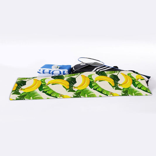 Aloha Banana Pattern Print Sports Towel