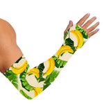 Aloha Banana Pattern Print Sun Protection Arm Sleeves