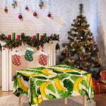 Aloha Banana Pattern Print Tablecloth